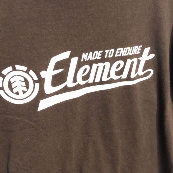 Element Men’s Brown T-shirt Size Medium - Picture 2 of 4